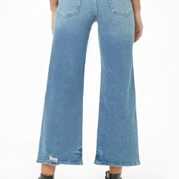 New Forever 21 High Rise Flare Ankle Jeans - Picture 5 of 11